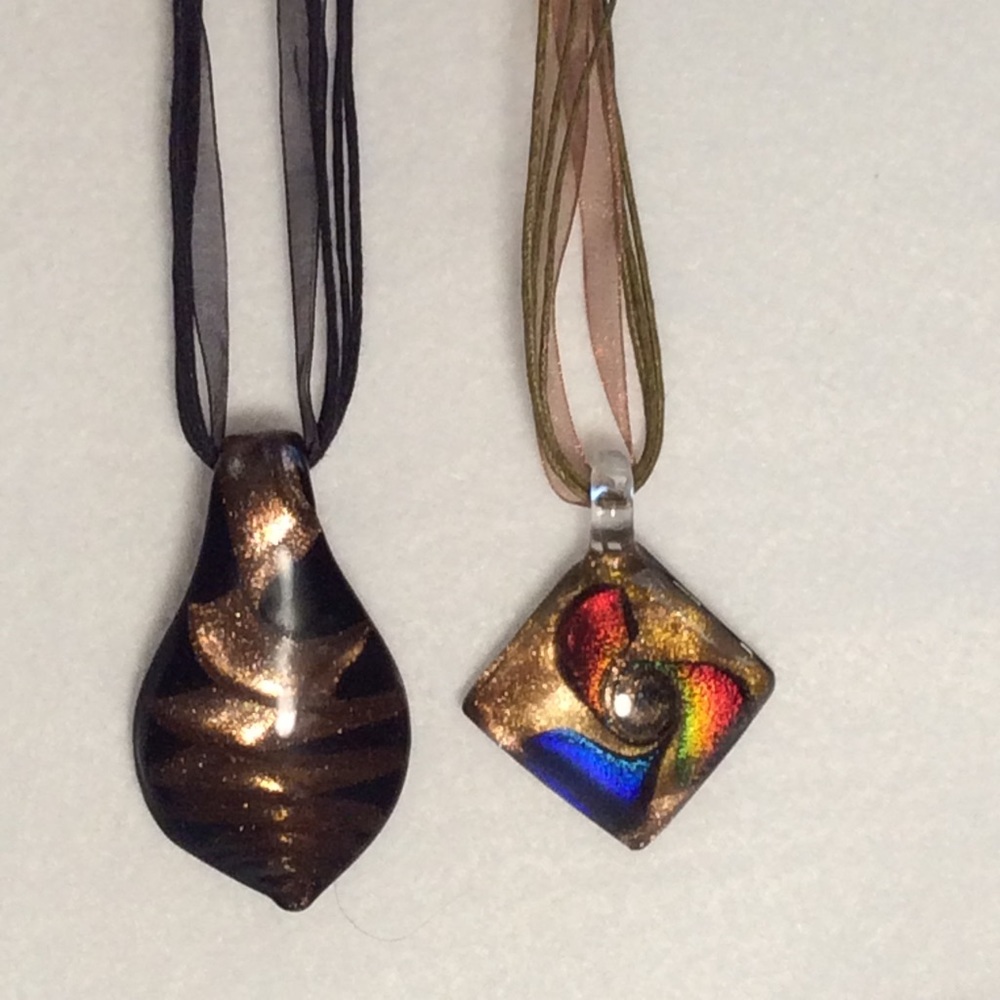 SALE BOGO Handcrafted Glass Necklaces